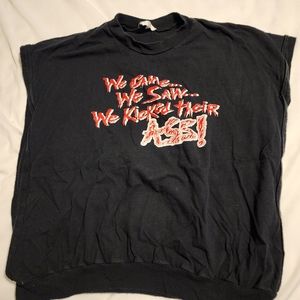 Vintage Ghostbusters dropped armhole tank